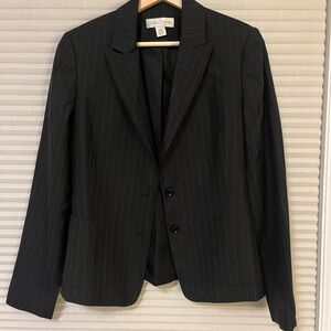 Black Pinstripe Blazer